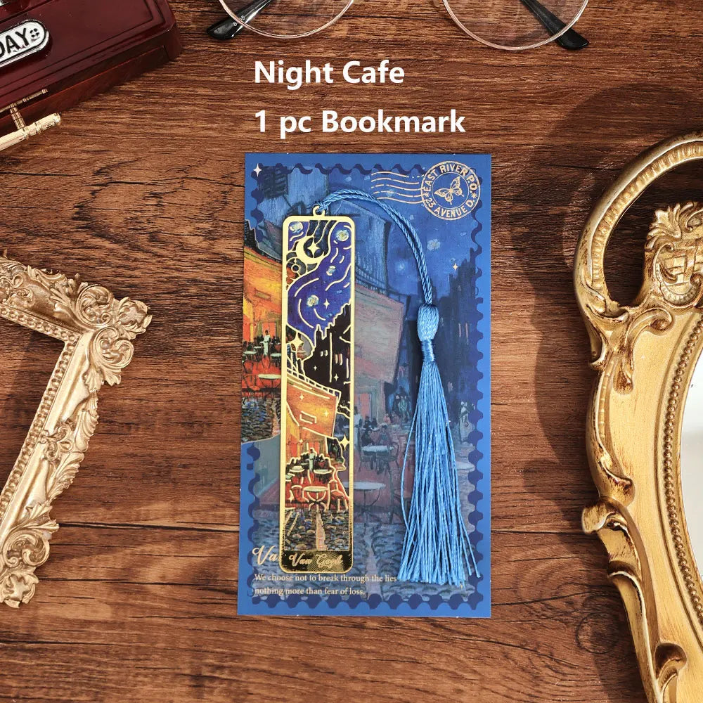 Vintage Floral Hollow Metal Bookmark