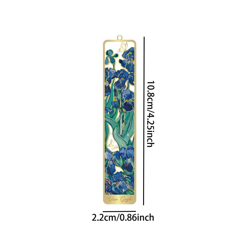 Vintage Floral Hollow Metal Bookmark