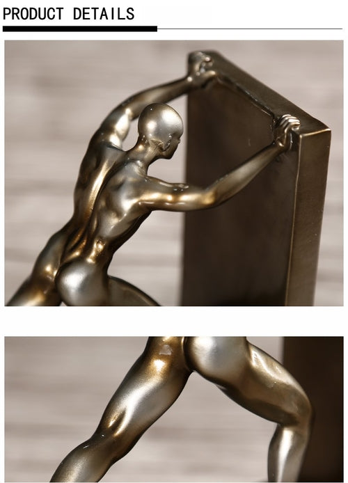 Strong Man Bookends