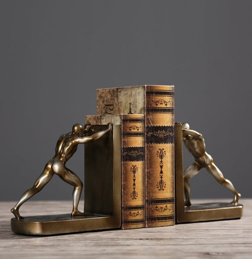 Strong Man Bookends