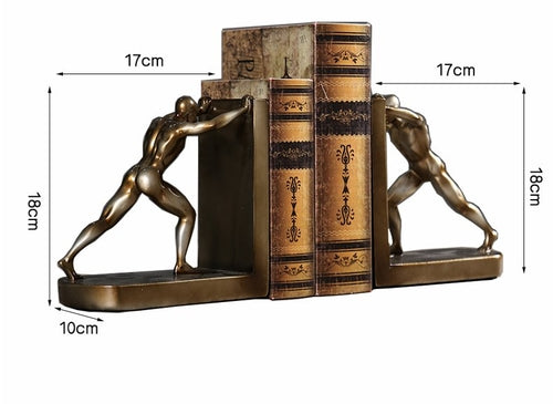 Strong Man Bookends
