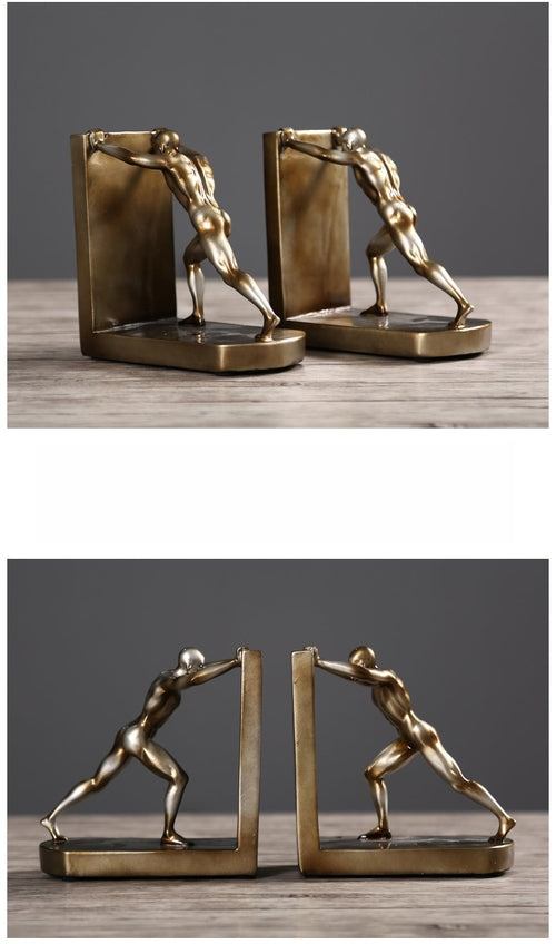 Strong Man Bookends